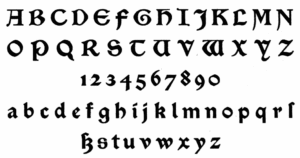 William Morris typeface
