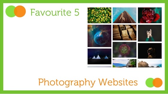 Graphic for Favourite Five Photography Websites blog