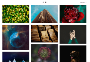 Screenshot of Unsplash for best photography websites blog