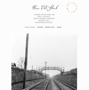 Screenshot of New Old Stock website for photography websites blog