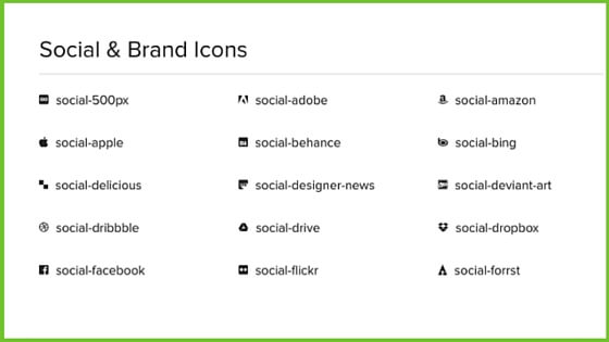 Foundation icons for website content blog