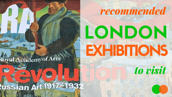 Graphic for London Exhibitions blog