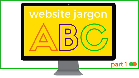 Graphic for Website Jargon part 1 blog