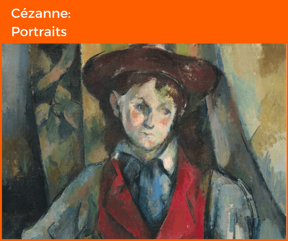 Cezanne Portraits - graphic for blog on London's Autumn Exhibitions